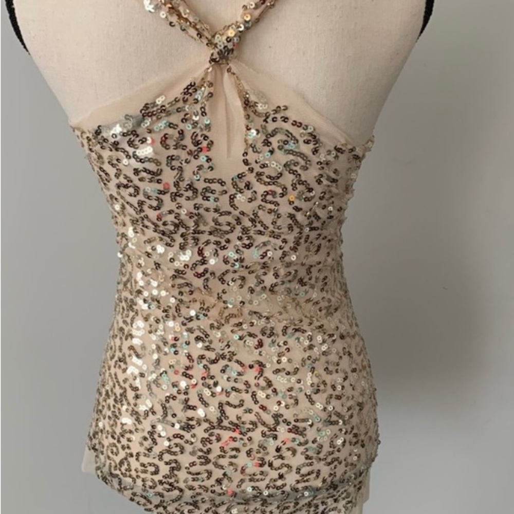 Brand New with Tag Love Culture Gold Sequin Top Size Large